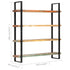 Rustika Rowe -  4-Tier Bookcase 160x40x180 cm Solid Reclaimed Wood